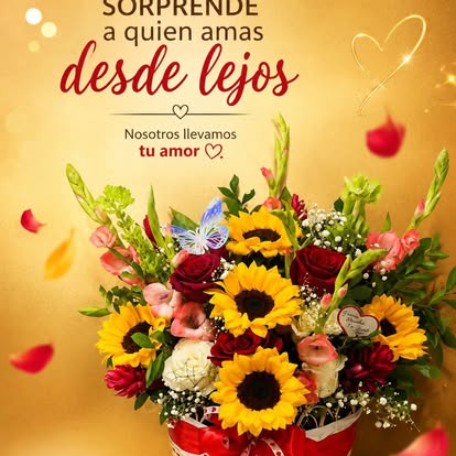 Otra referencia de Arreglo de girasoles y flores mixtas