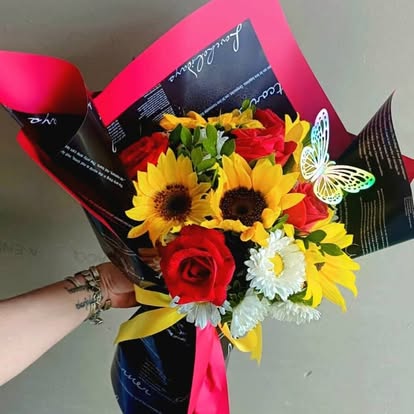 Flores de colores vivos