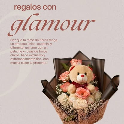Flores suaves y envoltura oscura